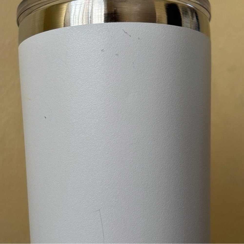 White & Yellow Insulated Travel Tumbler - Picture 12 of 12